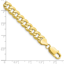 Load image into Gallery viewer, 10k 7.75mm Flat Beveled Curb Chain

