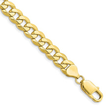 Load image into Gallery viewer, 10k 7.75mm Flat Beveled Curb Chain
