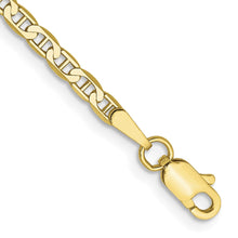 Load image into Gallery viewer, 10k 2.4mm Flat Anchor Chain Anklet
