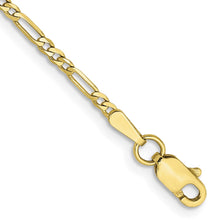Load image into Gallery viewer, 10k 1.75mm Flat Figaro Chain Anklet
