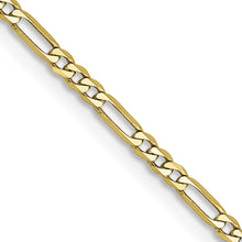 Load image into Gallery viewer, 10k 1.75mm Flat Figaro Chain
