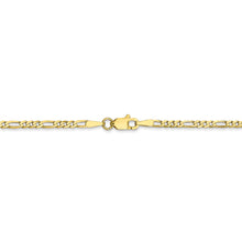 Load image into Gallery viewer, 10k 2.2mm Flat Figaro Chain
