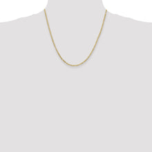 Load image into Gallery viewer, 10k 2.2mm Flat Figaro Chain
