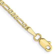 Load image into Gallery viewer, 10k 2.2mm Flat Figaro Chain
