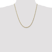 Load image into Gallery viewer, 10k 2.75mm Flat Figaro Chain
