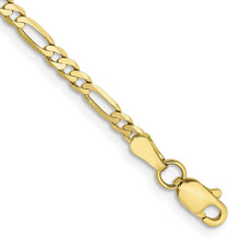 Load image into Gallery viewer, 10k 2.75mm Flat Figaro Chain
