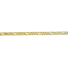Load image into Gallery viewer, 10k 3mm Concave Figaro Chain
