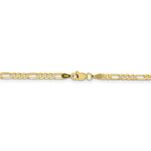 Load image into Gallery viewer, 10k 3mm Concave Figaro Chain
