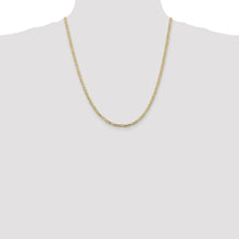 Load image into Gallery viewer, 10k 3mm Concave Figaro Chain
