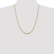 Load image into Gallery viewer, 10k 3mm Concave Figaro Chain
