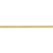 Load image into Gallery viewer, 10k 2mm Franco Chain
