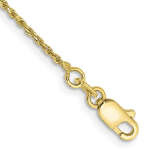 Load image into Gallery viewer, 10k 1.15mm D/C Machine Made Rope Chain
