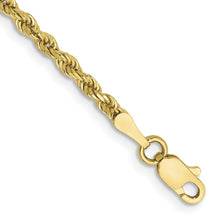Load image into Gallery viewer, 10k 2.25mm Diamond-cut Rope Chain Anklet
