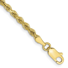 Load image into Gallery viewer, 10k 2.75mm Diamond-cut Rope Chain
