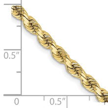 Load image into Gallery viewer, 10k 3.75mm Diamond-cut Rope Chain
