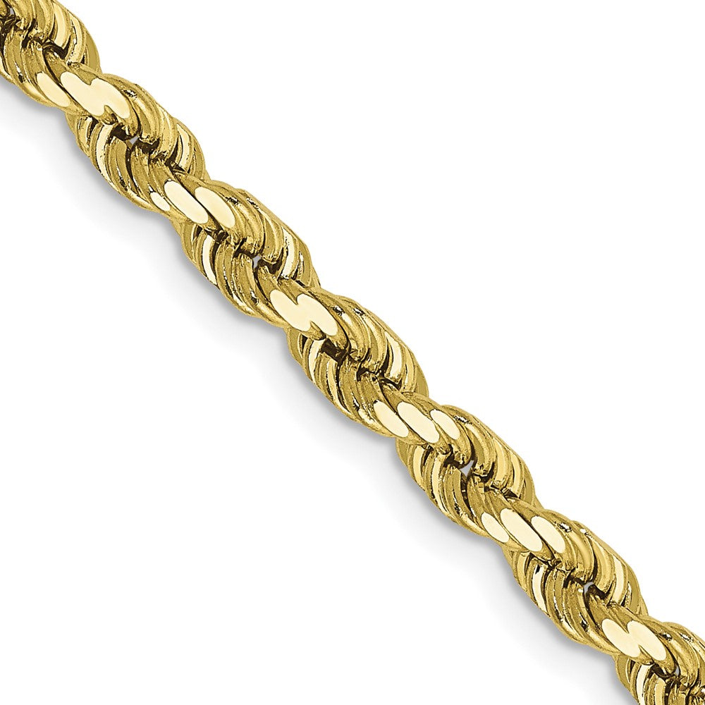 10k 4mm Diamond-cut Rope Chain
