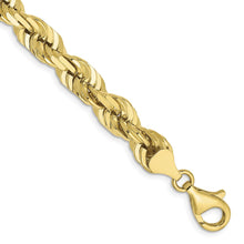 Load image into Gallery viewer, 10k 7mm Diamond-cut Rope Chain
