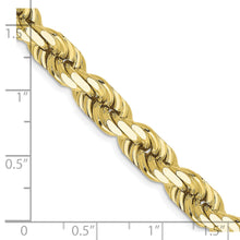 Load image into Gallery viewer, 10k 8mm Diamond-cut Rope Chain
