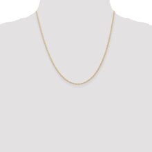 Load image into Gallery viewer, 10k 1.35mm Carded Cable Rope Chain
