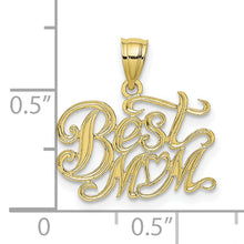 Load image into Gallery viewer, 10K BEST MOM Pendant
