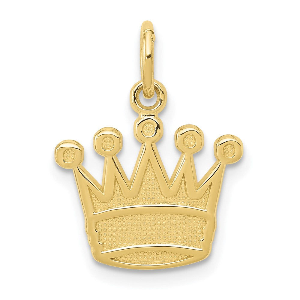 10k Kings Crown Charm