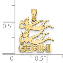 Load image into Gallery viewer, 10K GEMINI Zodiac Charm
