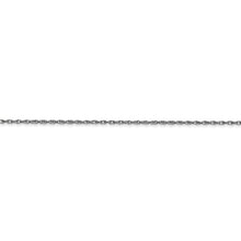Load image into Gallery viewer, 10k White Gold .95mm Carded Cable Rope Chain
