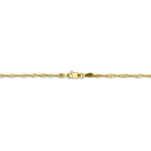 Load image into Gallery viewer, 10k 1.7mm Singapore Chain
