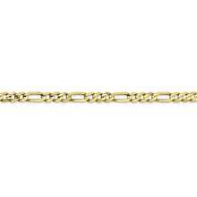 Load image into Gallery viewer, 10k 4mm Concave Open Figaro Chain
