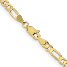 Load image into Gallery viewer, 10k 4mm Concave Open Figaro Chain
