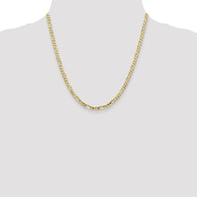 Load image into Gallery viewer, 10k 4mm Concave Open Figaro Chain
