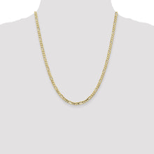 Load image into Gallery viewer, 10k 4mm Concave Open Figaro Chain

