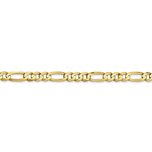 Load image into Gallery viewer, 10k 4.5mm Concave Open Figaro Chain
