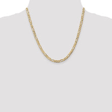 Load image into Gallery viewer, 10k 4.5mm Concave Open Figaro Chain
