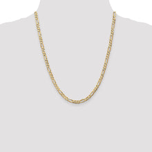 Load image into Gallery viewer, 10k 4.5mm Concave Open Figaro Chain
