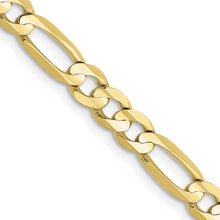 Load image into Gallery viewer, 10k 4.5mm Concave Open Figaro Chain
