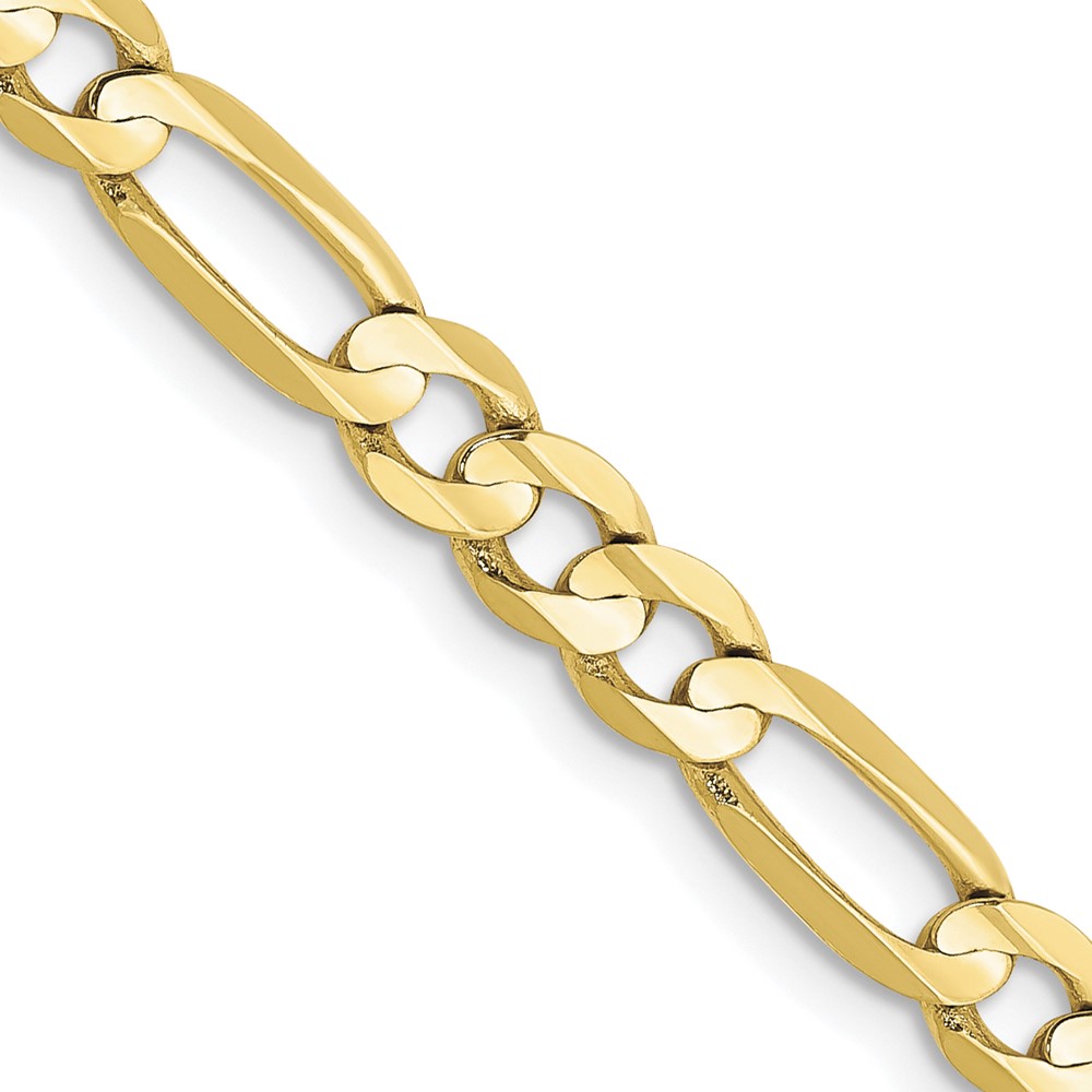 10k 4.5mm Concave Open Figaro Chain