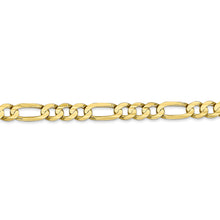 Load image into Gallery viewer, 10k 5.5mm Concave Open Figaro Chain
