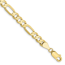 Load image into Gallery viewer, 10k 5.5mm Concave Open Figaro Chain
