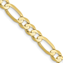 Load image into Gallery viewer, 10k 5.5mm Concave Open Figaro Chain
