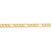 Load image into Gallery viewer, 10k 6mm Concave Open Figaro Chain
