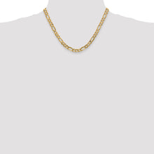 Load image into Gallery viewer, 10k 6mm Concave Open Figaro Chain
