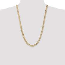 Load image into Gallery viewer, 10k 6mm Concave Open Figaro Chain
