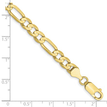 Load image into Gallery viewer, 10k 6mm Concave Open Figaro Chain
