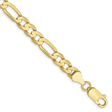 Load image into Gallery viewer, 10k 6mm Concave Open Figaro Chain
