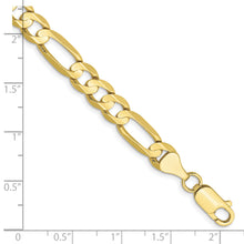 Load image into Gallery viewer, 10k 6.75mm Concave Open Figaro Chain
