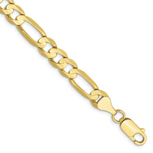 Load image into Gallery viewer, 10k 6.75mm Concave Open Figaro Chain
