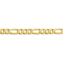 Load image into Gallery viewer, 10k 7.5mm Concave Open Figaro Chain
