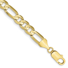 Load image into Gallery viewer, 10k 7.5mm Concave Open Figaro Chain
