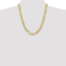 Load image into Gallery viewer, 10k 8.75mm Concave Open Figaro Chain
